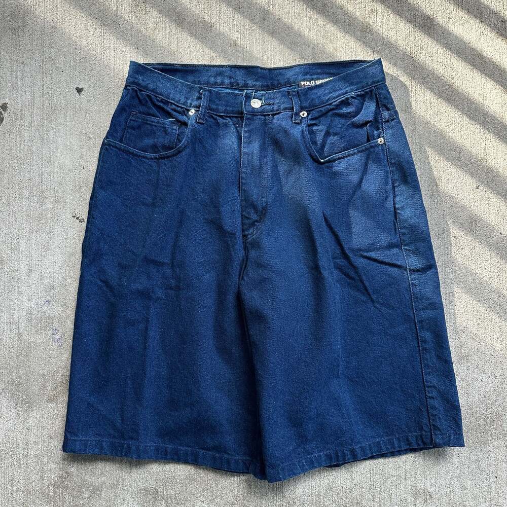 Vintage 90s Polo Sport Ralph Lauren Denim Bermuda Shorts